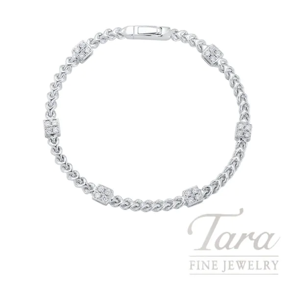 14K White Gold Diamond Bracelet 0.60TDW
