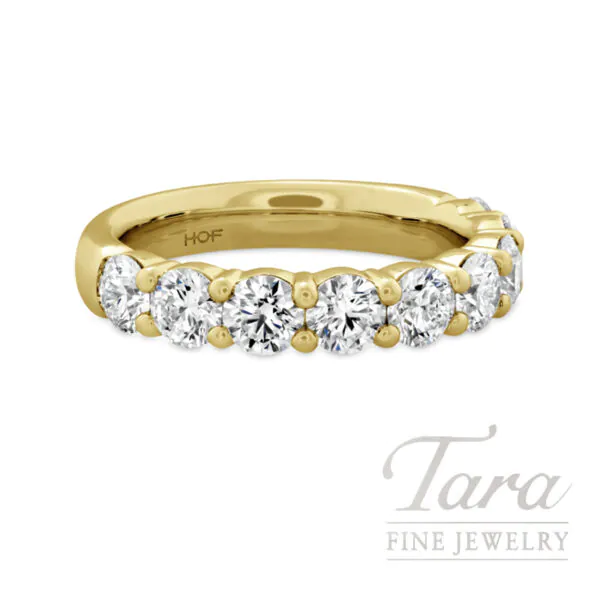 Hearts on Fire 18K Yellow Gold 1.56ctw 9-Stone Diamond Band