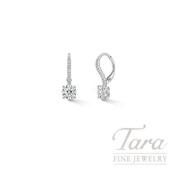 Hearts on Fire 18K White Gold Diamond Earrings 2.29TDW