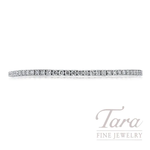 18K White Gold Diamond Tennis Bracelet 4.99TDW, 8.9G