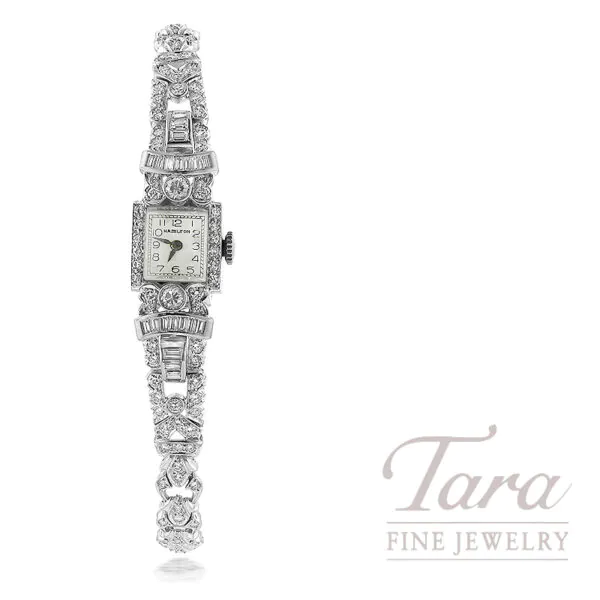 Platinum Estate Diamond Watch 5.00TDW