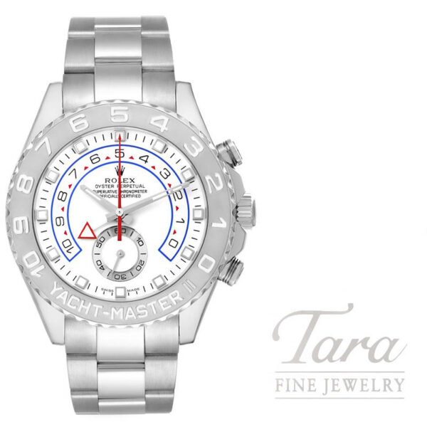 Rolex Yacht-Master II 44MM 18K White Gold Platinum Pre-Owned