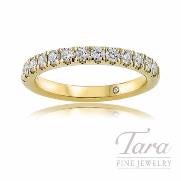 18K Yellow Gold Diamond Band, 0.50 TDW