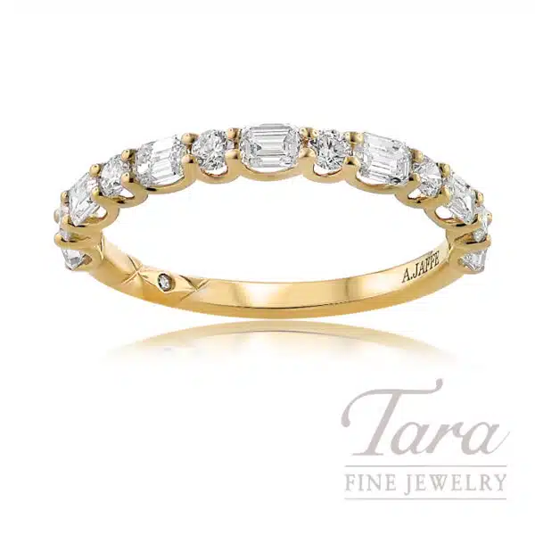 A. Jaffe 18K Yellow Gold Diamond Band 0.90 TDW