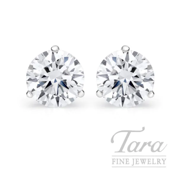 3.40CT. GIA Diamond Stud Earrings, K-VVS2/K-VS1