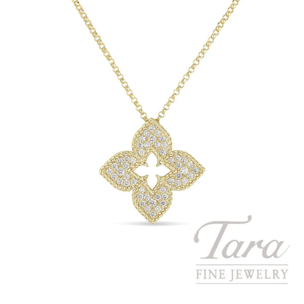 Roberto Coin 18K Yellow Gold Diamond Venetian Princess Necklace, 0.30TDW