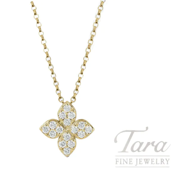 Roberto Coin 18K Yellow Gold Pendant Necklace 0.09TDW