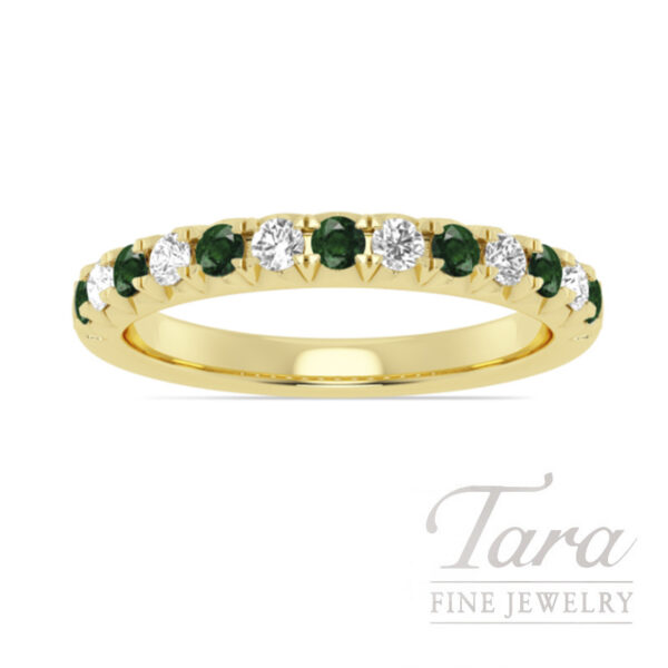 18K Yellow Gold 7-Stone Diamond Ring 0.25TDW