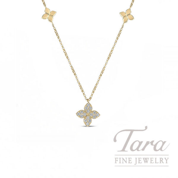 Roberto Coin 18K Yellow Gold Love By the Inch Diamond Pendant Necklace