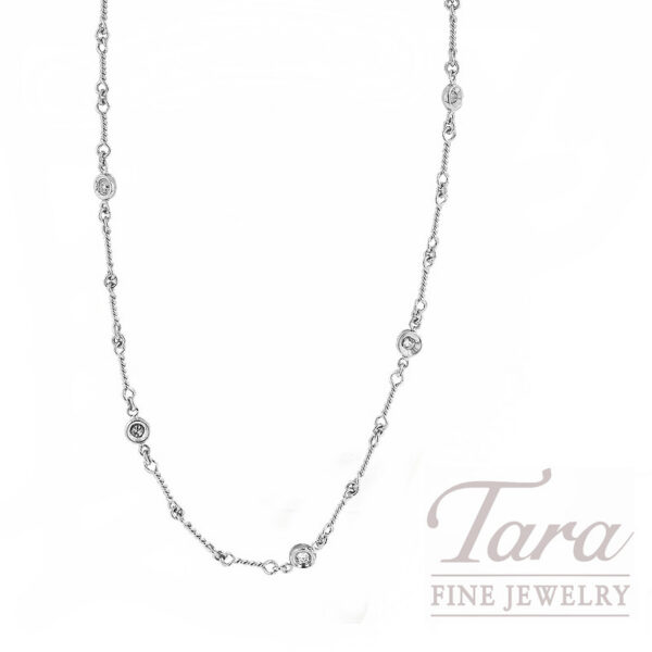 Roberto Coin 18K White Gold 7-Station Diamond Necklace