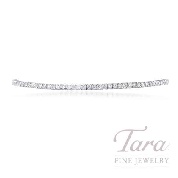18K White Gold Diamond Tennis Bracelet 3.02 TDW